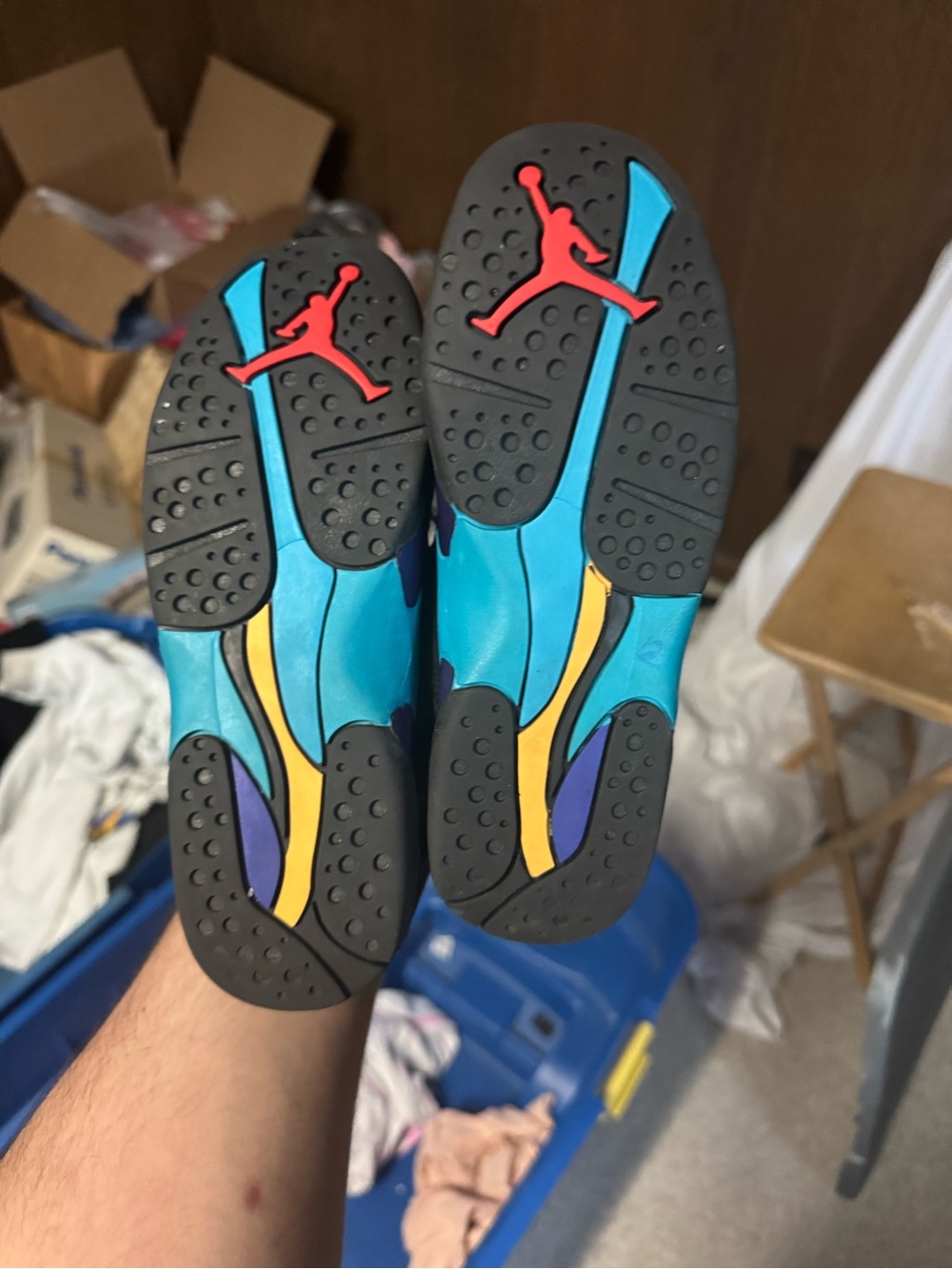 Jordan 8 Aqua 2025 Release Size 2.5 US - Picture 3 of 6